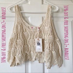 Chelsea & Violet Crochet Crop Top